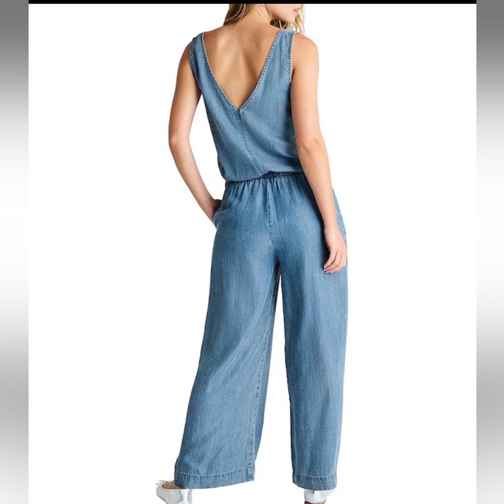 Splendid Kali Chambray Sleeveless Jumpsuit - Picture 2 of 6